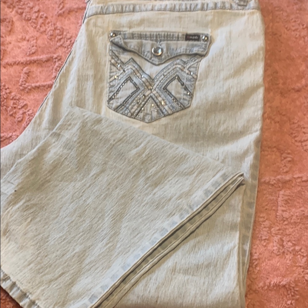 Angels Jeans light blue Boot Cut with Unique Stitching